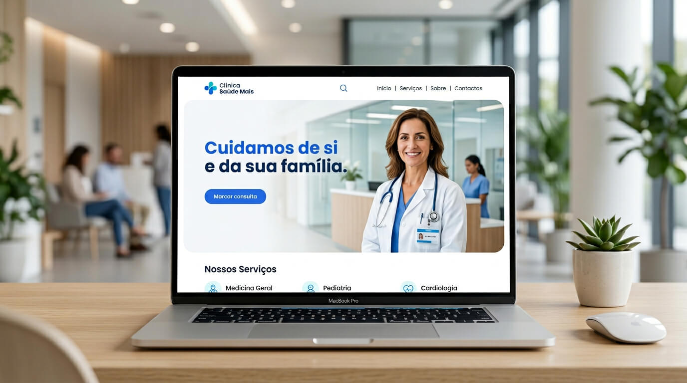 Exemplo de site para Médicos e consultórios